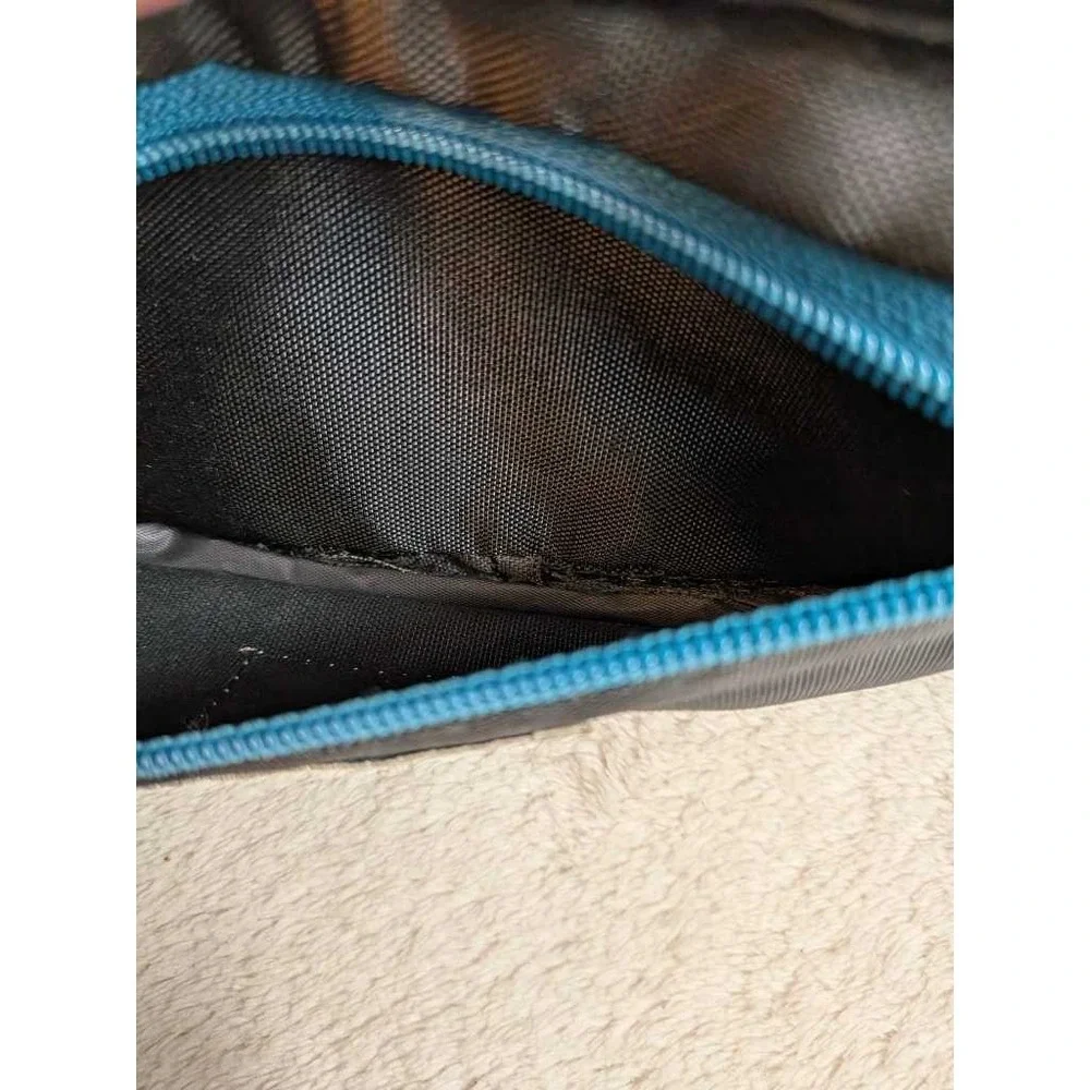 TAN2 Fanny Pack Waist Bag Black Blue Nylon Adjustable Strap Travel Pouch